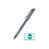 Pentel BL27-AX EnerGel penna gel retrattile - punta ago 0,35 mm - inchiostro nero - corpo in metallo argento