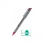 Pentel BL27-BX penna gel liquida - argento - rosso - 0,7 mm - 0,35 mm - corpo in metallo - retrattile