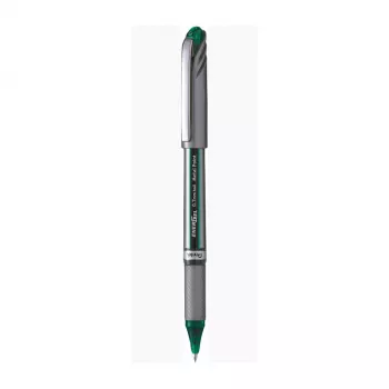 Pentel EnerGel-X penna gel retrattile - inchiostro verde - punta 0,5 mm - tratto 0,25 mm - corpo grigio