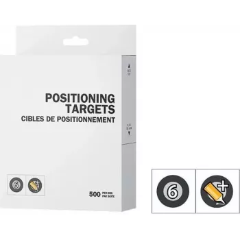 CREAFORM PEEL 3 target di posizionamento 6 mm con bordo nero e adesivo normale 1x500 (ACC-P3D-PTBC3)