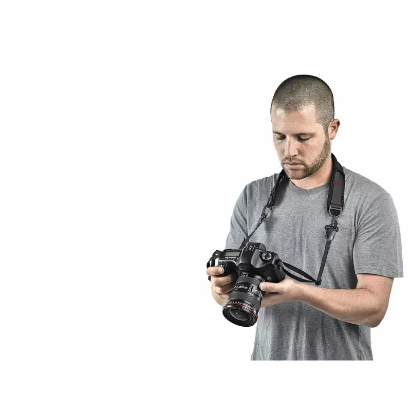 Manfrotto Pro Light Camera Strap PL con sistema di sgancio rapido, nera