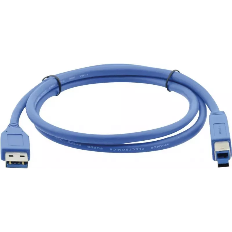 Kramer C-USB3/AB-3 Cavo USB 3.0, USB-A maschio a USB-B maschio, 0,9 m (3 ft), blu