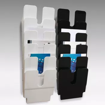 DURABLE FLEXIPLUS 6 espositore per depliant A4 verticale trasparente 1700008011