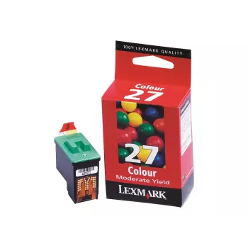 Lexmark n. 27 cartuccia inchiostro tricolore (ciano, magenta, giallo) - Standard Yield