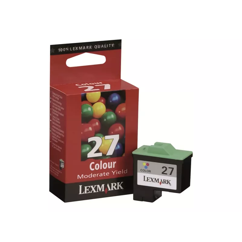 Lexmark n. 27 cartuccia inchiostro tricolore (ciano, magenta, giallo) - Standard Yield
