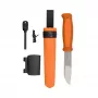 Morakniv Kansbol coltello a lama fissa con kit di sopravvivenza, arancione