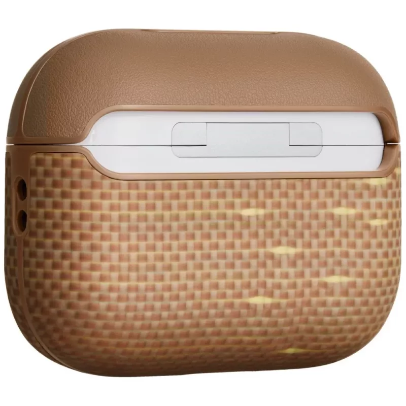 Custodia in fibra aramidica PITAKA per AirPods Pro 3, Golden Glint