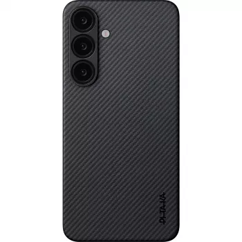 PITAKA Ultra-Slim Case per Samsung Galaxy S25+ nero/grigio twill