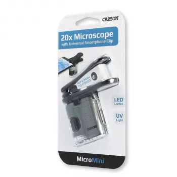 Carson MicroMini 20x microscopio portatile con illuminazione LED - nero