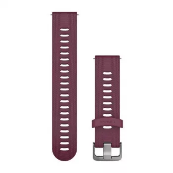 HAMA Garmin cinturino in silicone per Vivoactive 3, Vivomove HR, Forerunner 645, Forerunner 245 - Berry 010-11251-1W