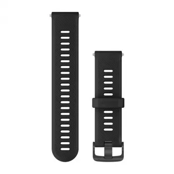 Garmin cinturino in silicone per Forerunner 745 - nero (20 mm, Quick Release) 010-11251-9B
