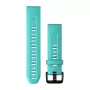 Cinturino in silicone per orologio Garmin 20 mm, Aqua, 010-13102-05
