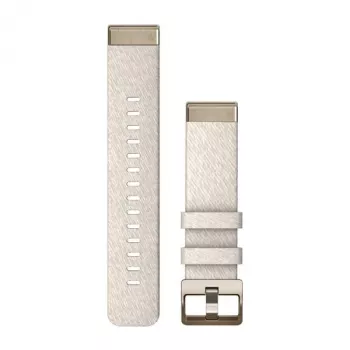 Cinturino in nylon Garmin QuickFit 20 mm per Fenix 5S/5S+/6S/7S - Cream con fibbia Cream-Gold