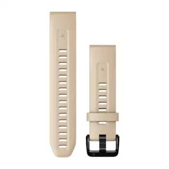 Cinturino in silicone per orologio Garmin 20 mm, Limestone, 010-13102-08