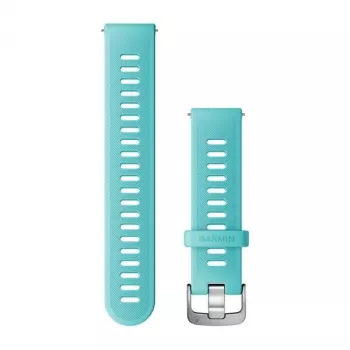 Cinturino in silicone per orologio Garmin per Venu/Forerunner 645/245/55, Turchese, 010-11251-9R