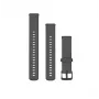 Cinturino in silicone per orologio Garmin Quick Release 18 mm, Gravel Grey, 010-13256-00