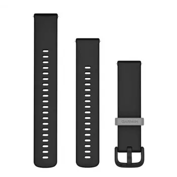 Cinturino in silicone Garmin 20 mm Quick Release nero 010-12932-30