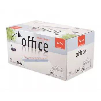 Busta ELCO Office C5/6 (114 x 229 mm), senza finestra, autoadesiva, 80 g/m², bianco, 200 pezzi (74532.12)