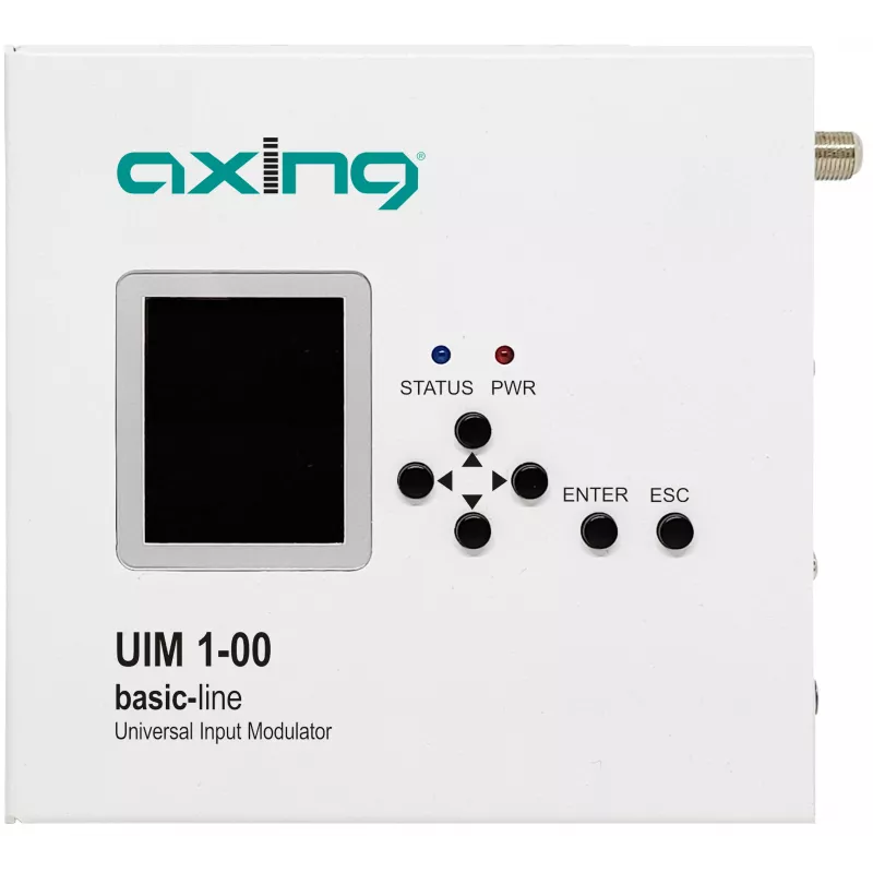 AXING UIM 1-00 modulatore universale di ingresso HDMI CVBS YPbPr su RF DVB-T/C