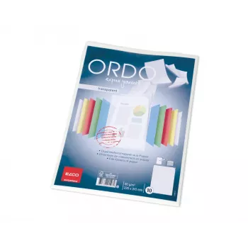 ELCO Ordo Cartella organizzativa trasparente A4, 220 x 310 mm, 80 g/m², bianco, 10 pezzi (73696.14)