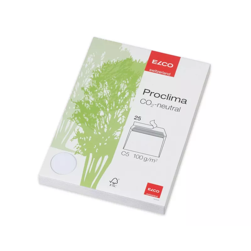 ELCO Proclima Busta C5 (162 x 229 mm), senza finestra, autoadesiva, 100 g/m², 25 pezzi (74270.20)