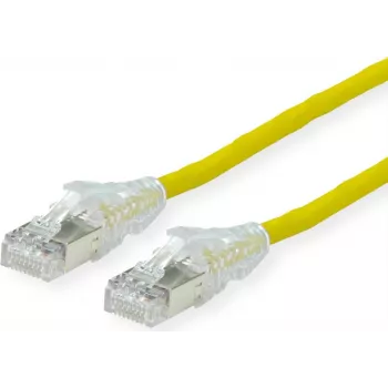 Dätwyler Cat.6A H AMP v2 cavo patch, giallo, 20 m, SFTP, LS0H, CU 7702 flex