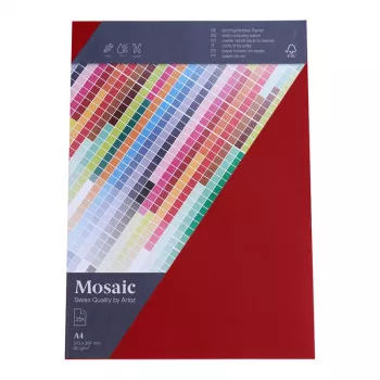 Artoz Papier Carta da lettere Mosaic Fire Red DIN A4 90 g/m² 25 fogli