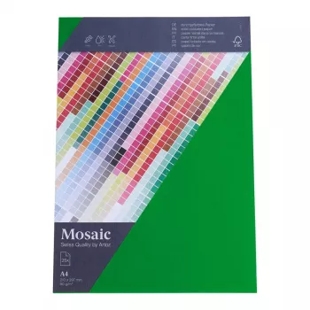 Artoz Papier Carta da lettere Mosaic verde mela DIN A4 90 g/m² 25 fogli