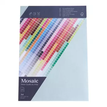 Artoz Papier Carta da lettere Mosaic azzurro A4 90 g/m² 25 fogli