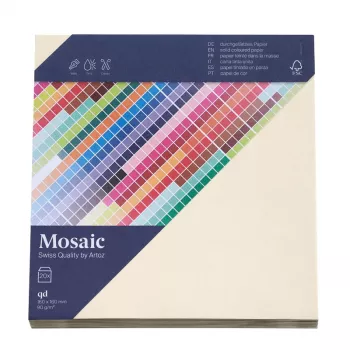 Artoz Papier Buste quadrate Mosaic avorio senza finestra gommate 20 pz (9445420-241)