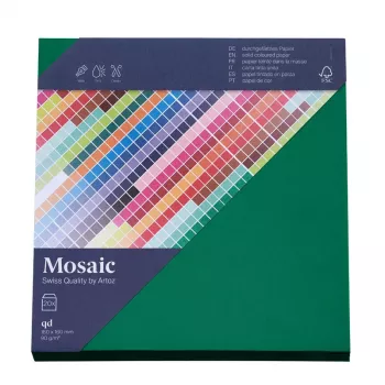 Artoz Papier Buste quadrate Mosaic verde abete gommate senza finestra 20 pz (9445420-348)