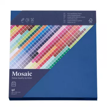 Artoz Papier Buste quadrate Mosaic blu navy gommate 20 pz