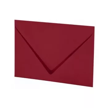 Buste Artoz Papier Mosaic DIN B6 senza finestra rosso vino con gommatura confezione da 20