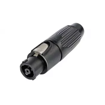 Neutrik NLT8FX-BAG connettore maschio speakON a 8 poli, nero, poliammide, zinco, IP50, 250V, 50A