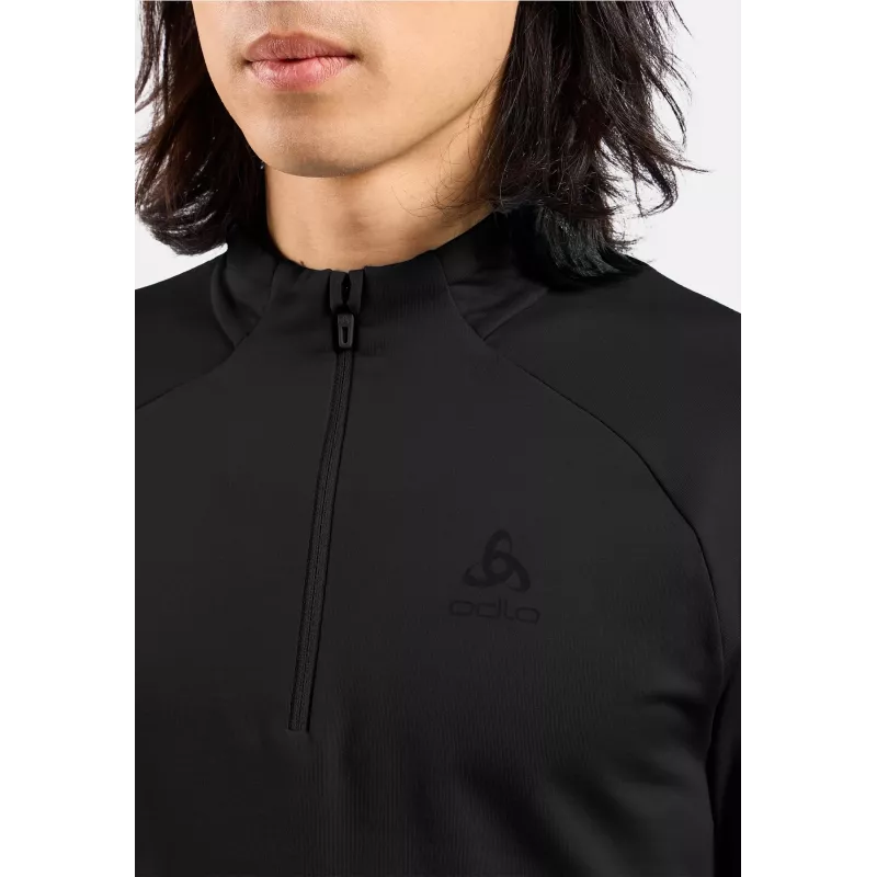 Mid layer Odlo Essential Light 1/2 Zip - nero - taglia L