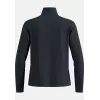 Odlo Grid Fleece Mid Layer Full Zip giacca - Black Melange, Taglia L