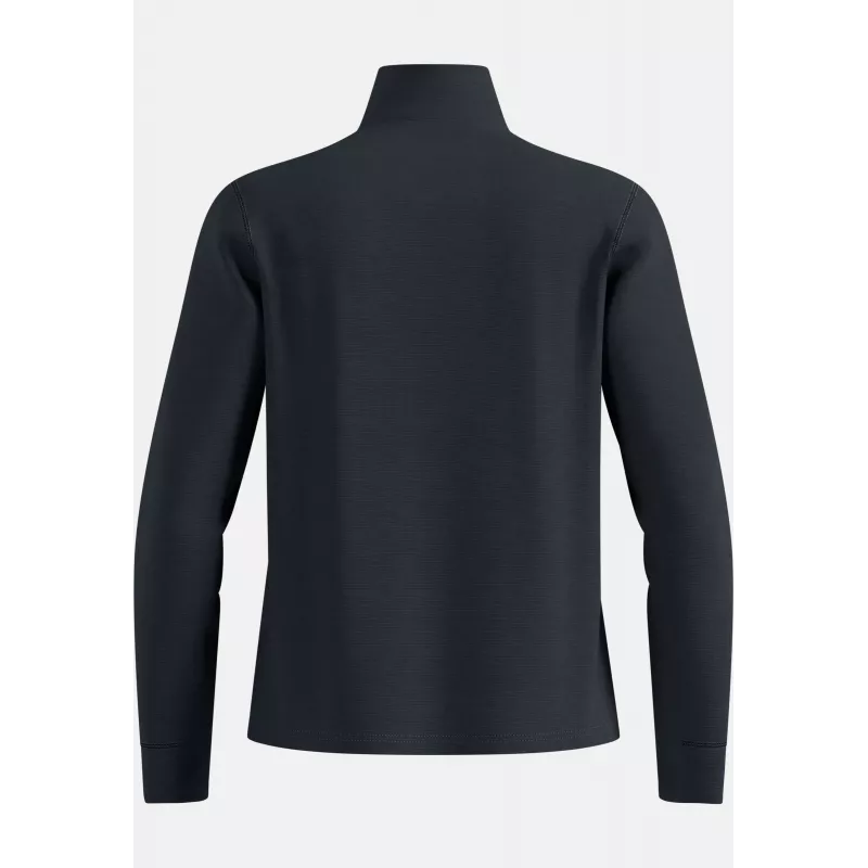 Odlo Grid Fleece Mid Layer Full Zip giacca - Black Melange, Taglia L
