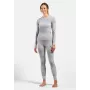 Odlo Active Warm X Pow BL Bottom pantalone lungo strato base - grigio argento, taglia S