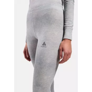 Odlo Active Warm X Pow BL Bottom pantalone lungo strato base - grigio argento, taglia S