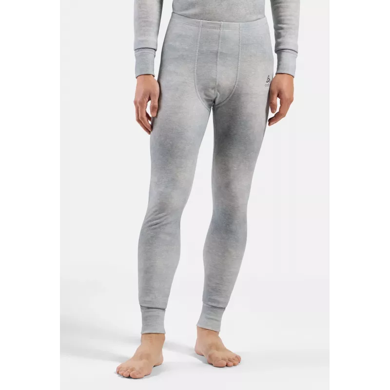 Odlo Active Warm X Pow BL Bottom Long pantalone termico strato base - grigio argento, taglia L