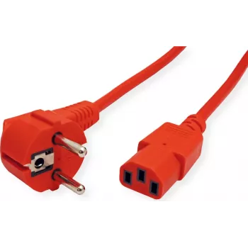 ROLINE cavo di alimentazione IEC320 C13, dritto, rosso, 3 m