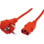 ROLINE cavo di alimentazione IEC320 C13, dritto, rosso, 3 m
