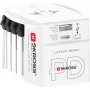 SKROSS MUV USB AC30PD Adattatore da viaggio universale con caricabatterie USB, bianco