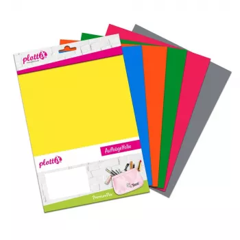 Plottix PremiumFlex Vinile termoadesivo 6 fogli colori assortiti pellicola flex 20.0 cm x 30.0 cm