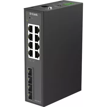 D-Link DIS-210G-12 switch industriale smart managed - 8 porte Gigabit + 4 slot SFP