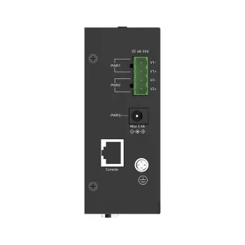 D-Link DIS-210G-12P switch industriale Gigabit smart con 8 porte PoE+ e 4 slot SFP