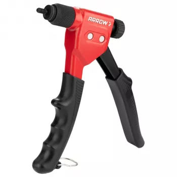 Arrow RNT1K rivettatrice per dadi rivettati - inseritore manuale per dadi rivettati con 6 mandrini e boccole, M4-M6, 10-24 fino a 5/16-18, costruzione in acciaio pieno, impugnatura ergonomica, valigetta in plastica