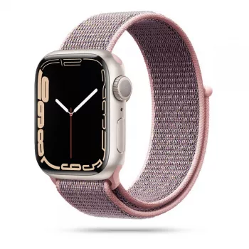 TECH-PROTECT Nylon Apple Watch 4 / 5 / 6 / 7 / 8 / SE (38 / 40 / 41 mm) cinturino Sport Loop rosa sand