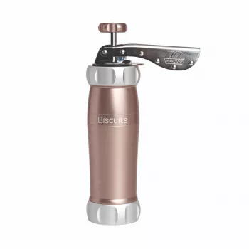 Marcato Pastry Press rosa cipria - pressa manuale per biscotti con 20 formine