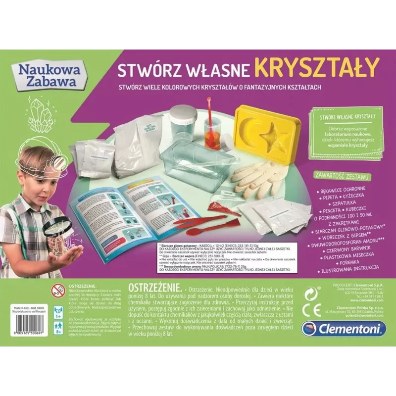 Clementoni Science & Play Kit Coltivazione Cristalli - Coltiva i tuoi cristalli